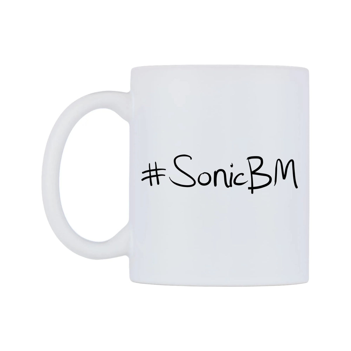 SonicBM Mug — mug, right side, on a white background