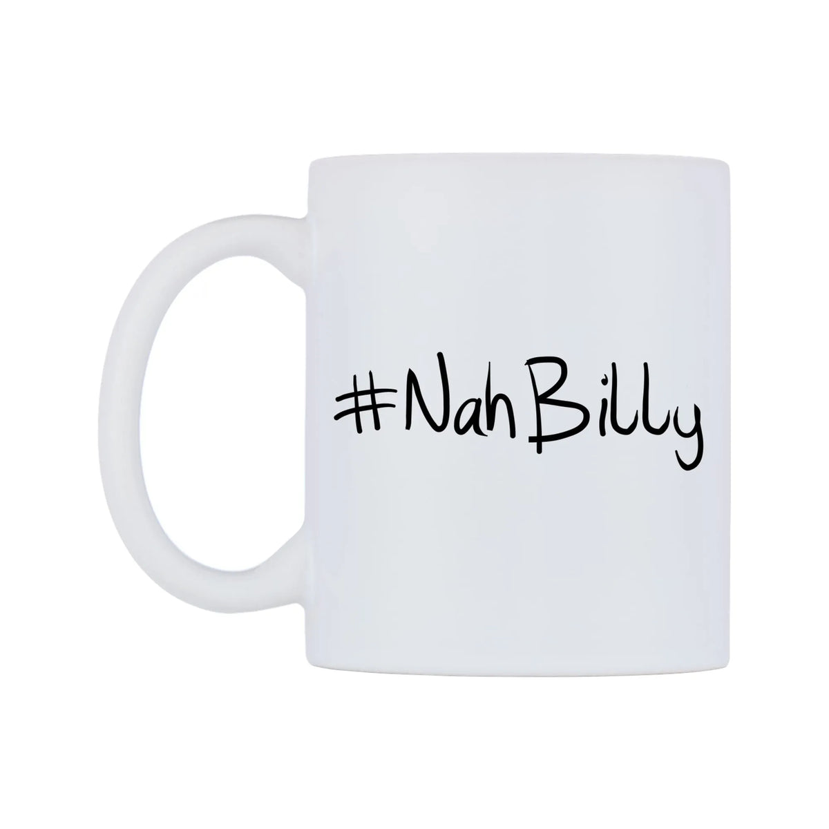 NahBilly Mug — mug, right side, on a white background
