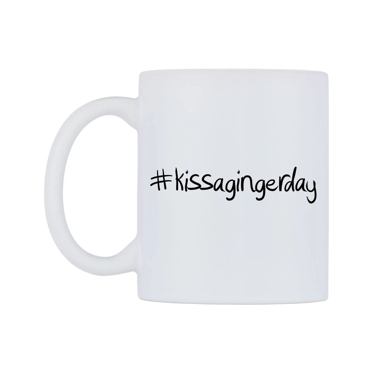 kissagingerday Mug — mug, right side, on a white background