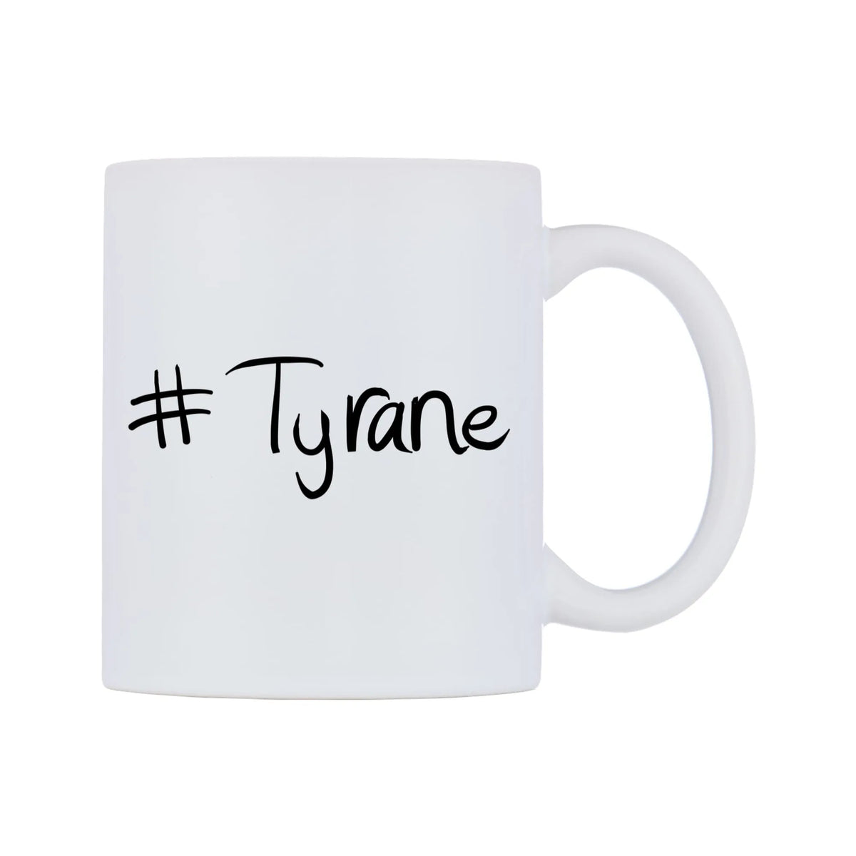 Tyrane Mug — mug, left side, on a white background