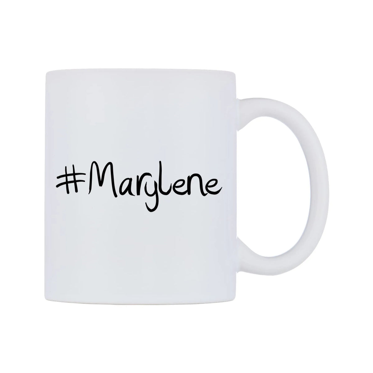 Marylene Mug — mug, left side, on a white background