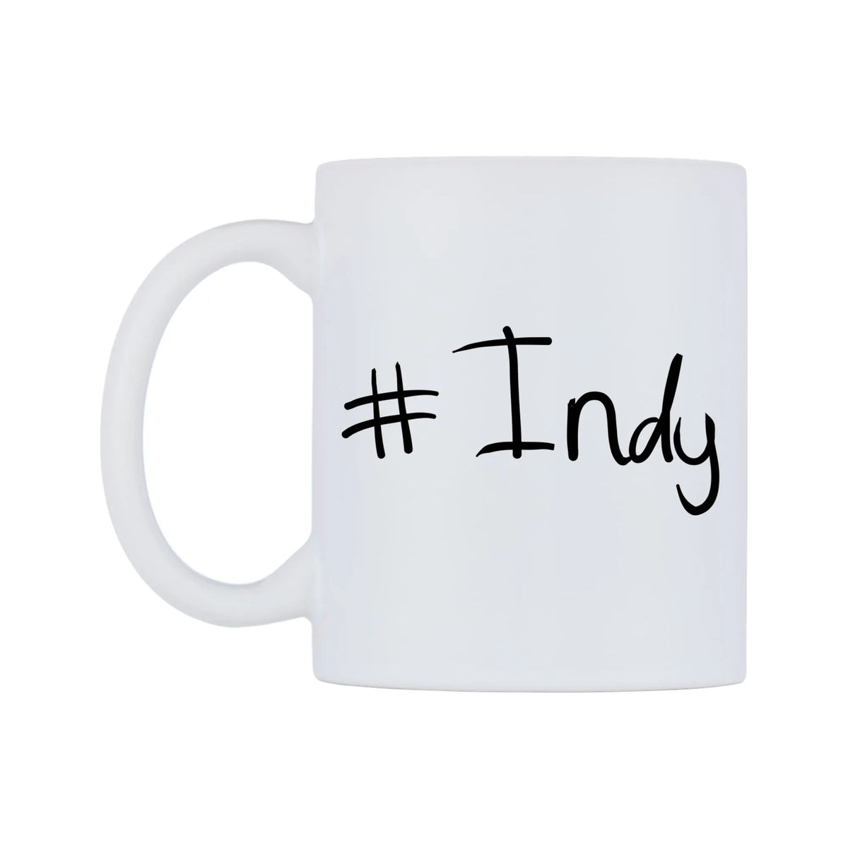 Indy Mug — mug, right side, on a white background