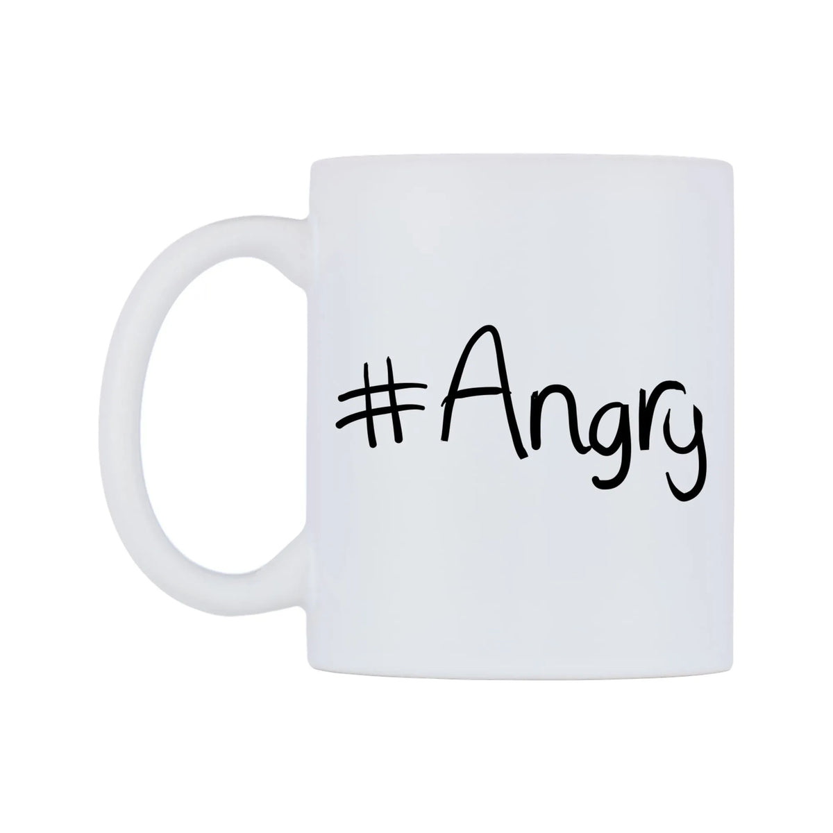 Angry Mug — mug, right side, on a white background
