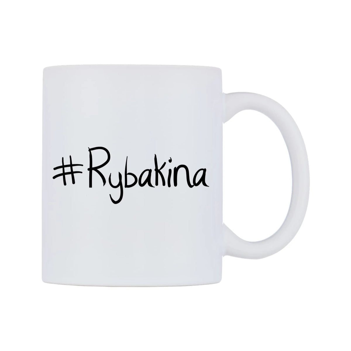 Rybakina Mug — mug, left side, on a white background