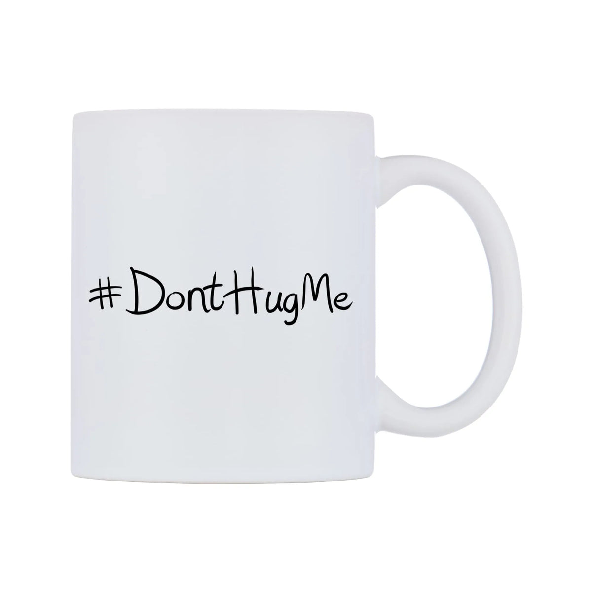 DontHugMe Mug — mug, left side, on a white background