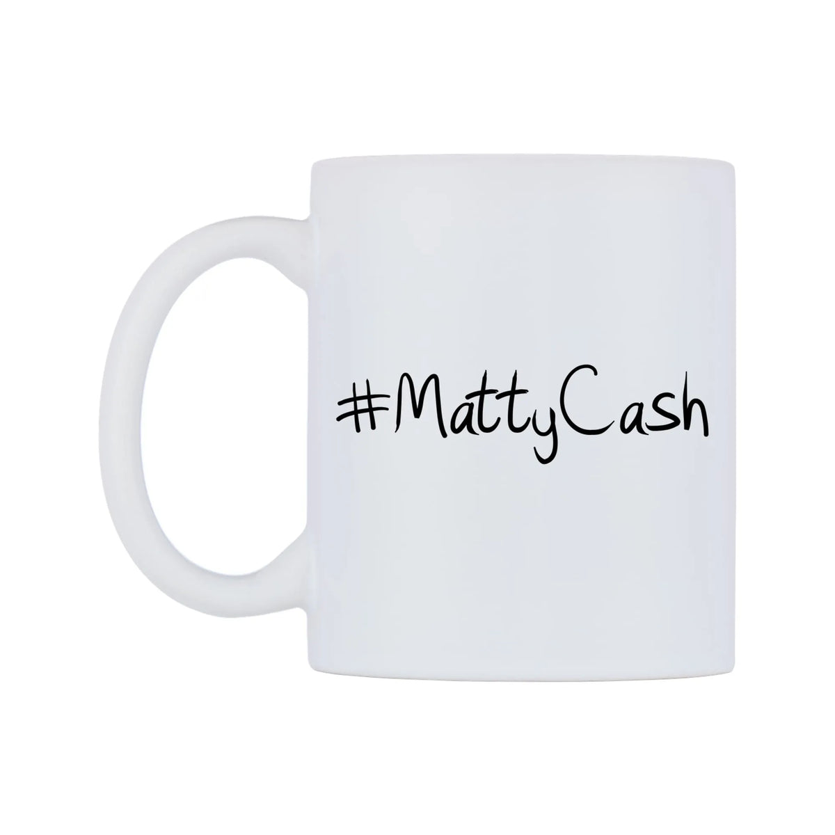 MattyCash Mug — mug, right side, on a white background