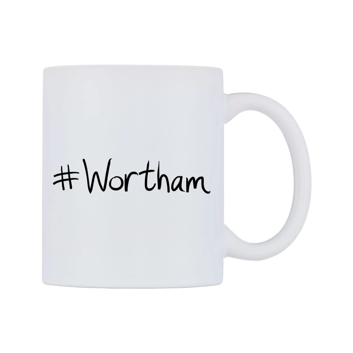 Wortham Mug — mug, left side, on a white background
