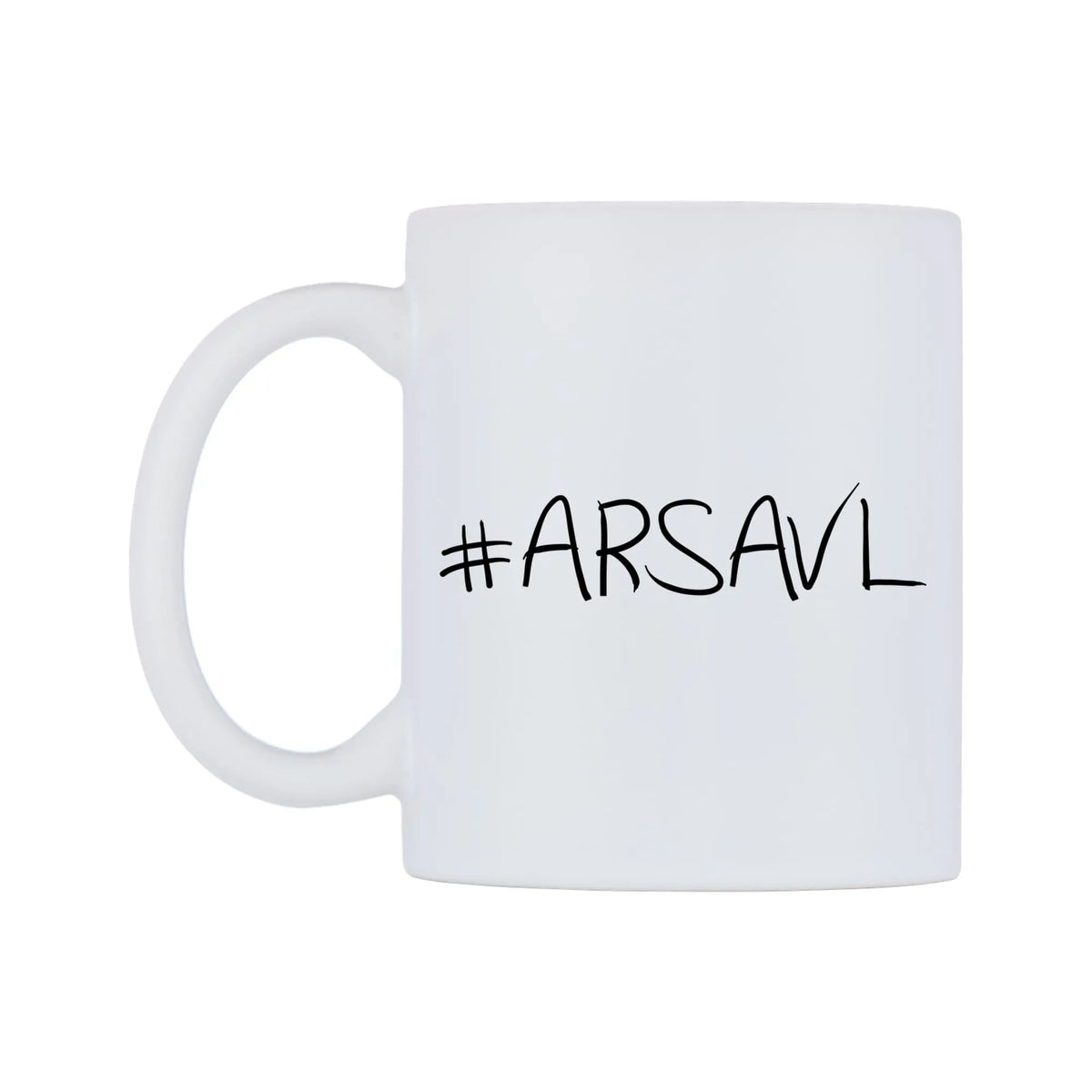 ARSAVL Mug — mug, right side, on a white background