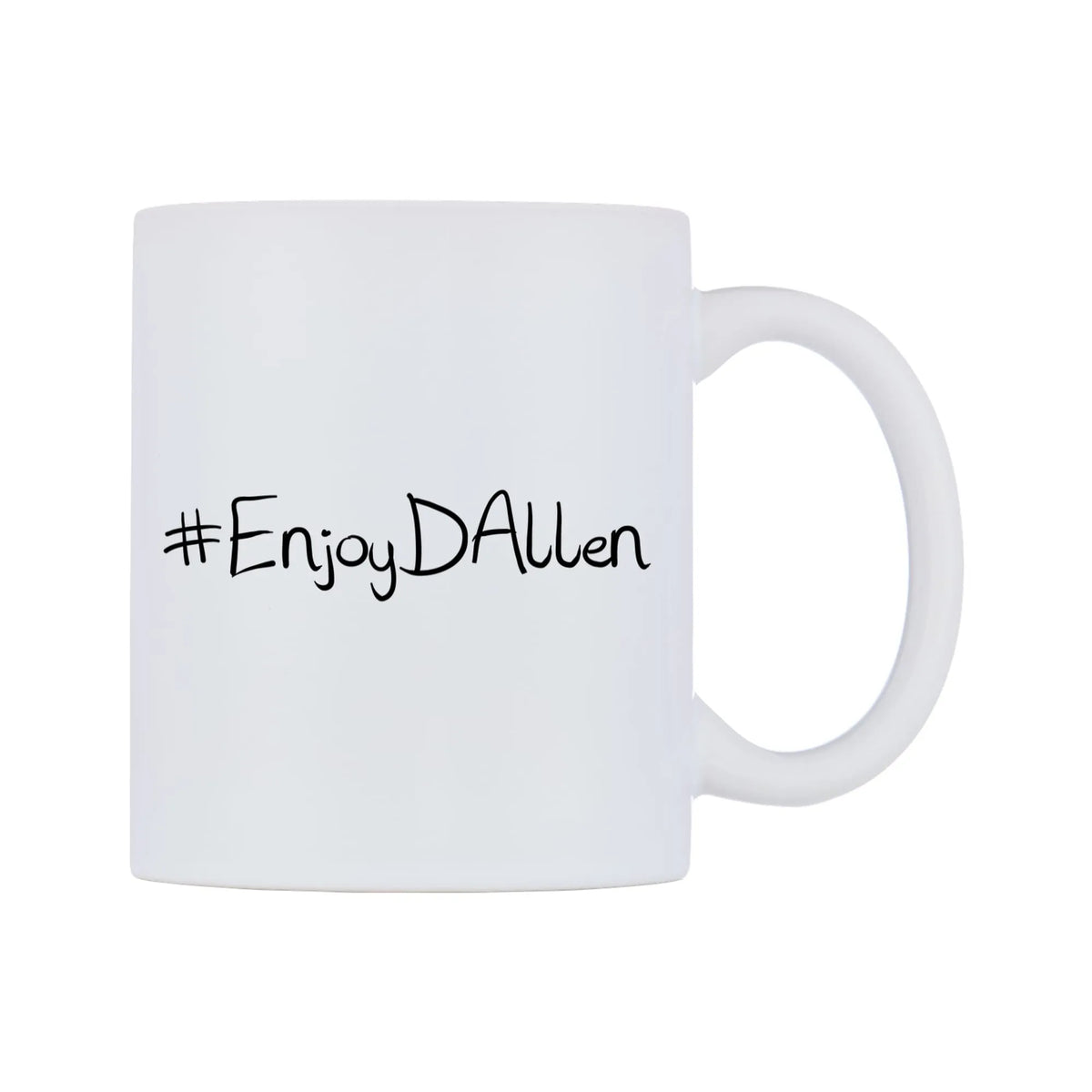 EnjoyDAllen Mug — mug, left side, on a white background