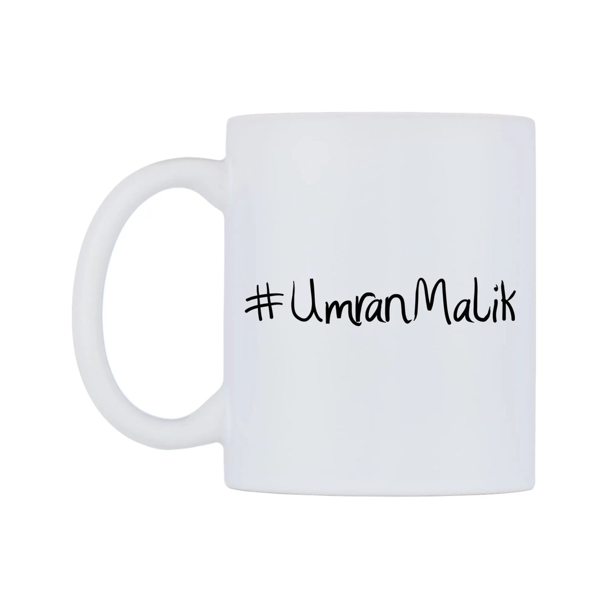 UmranMalik Mug — mug, right side, on a white background