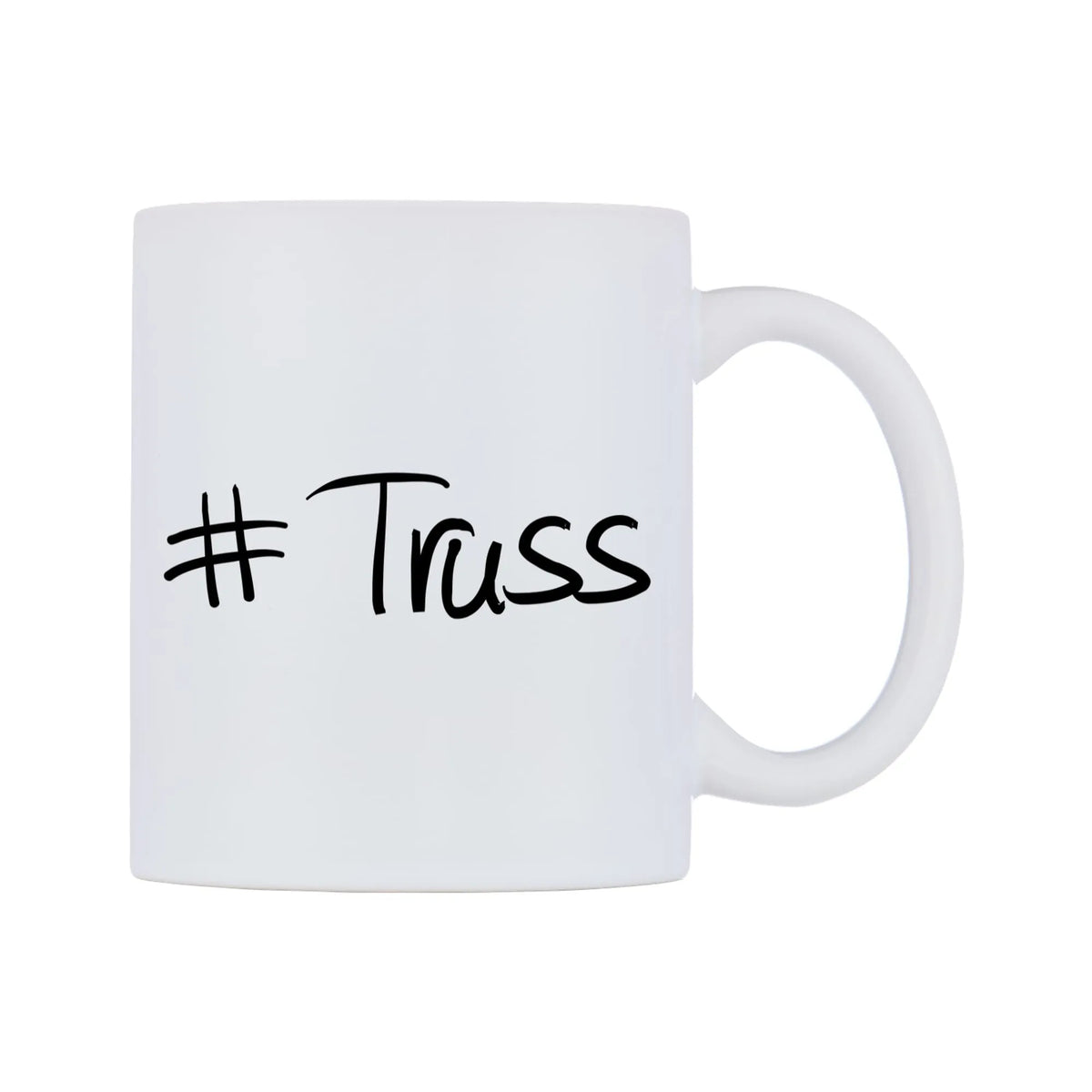 Truss Mug — mug, left side, on a white background