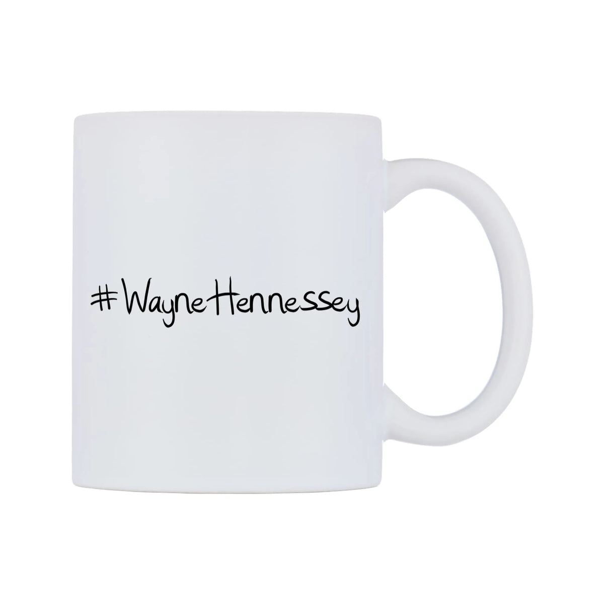 WayneHennessey Mug — mug, left side, on a white background