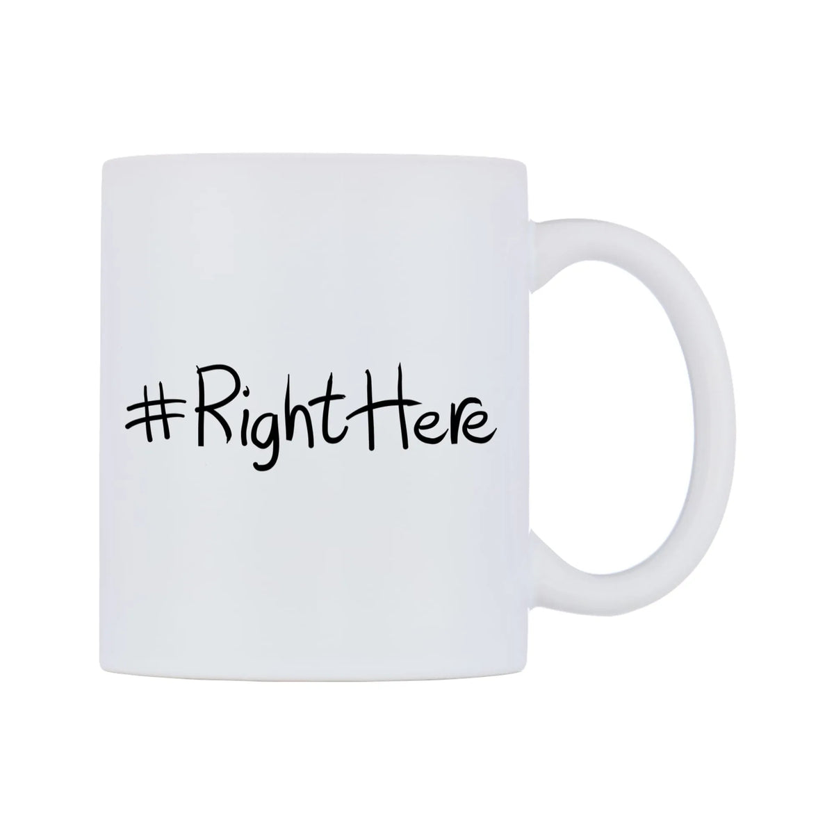 RightHere Mug — mug, left side, on a white background