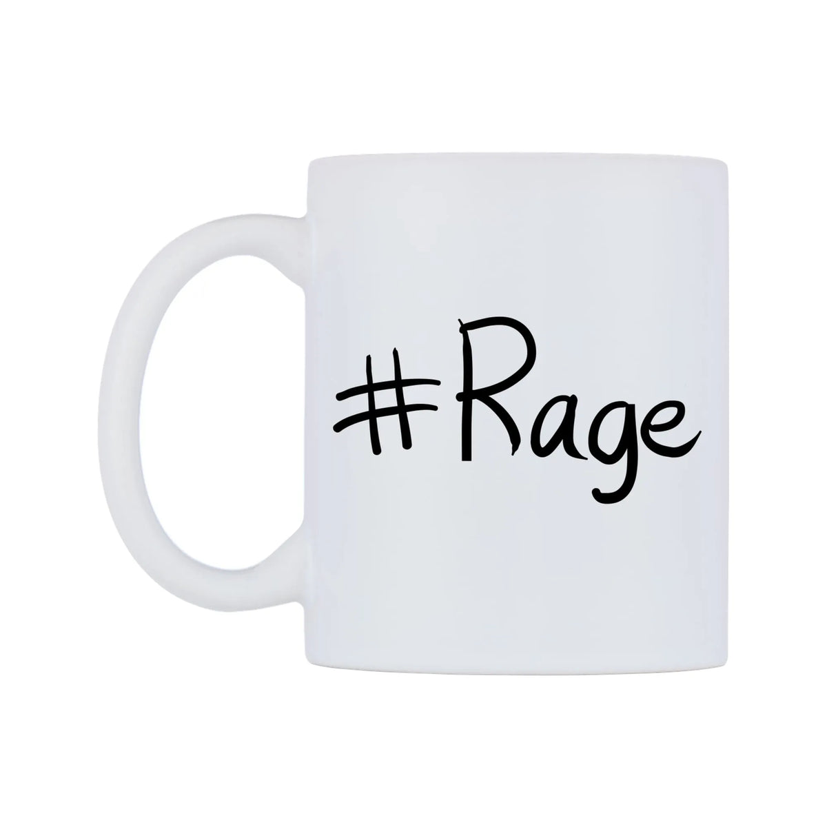Rage Mug — mug, right side, on a white background