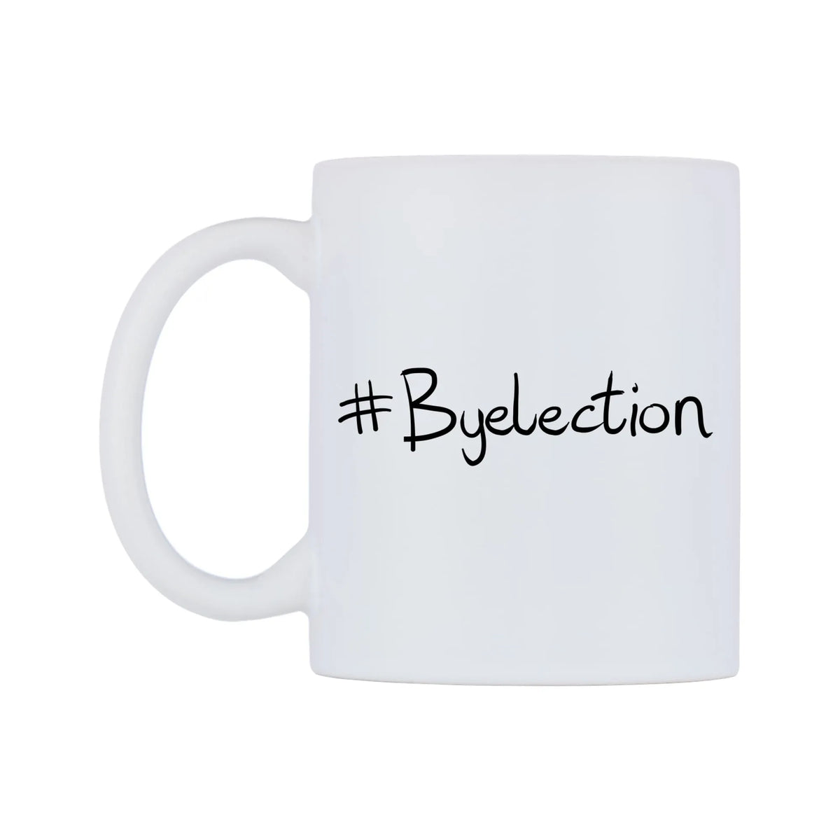 Byelection Mug — mug, right side, on a white background
