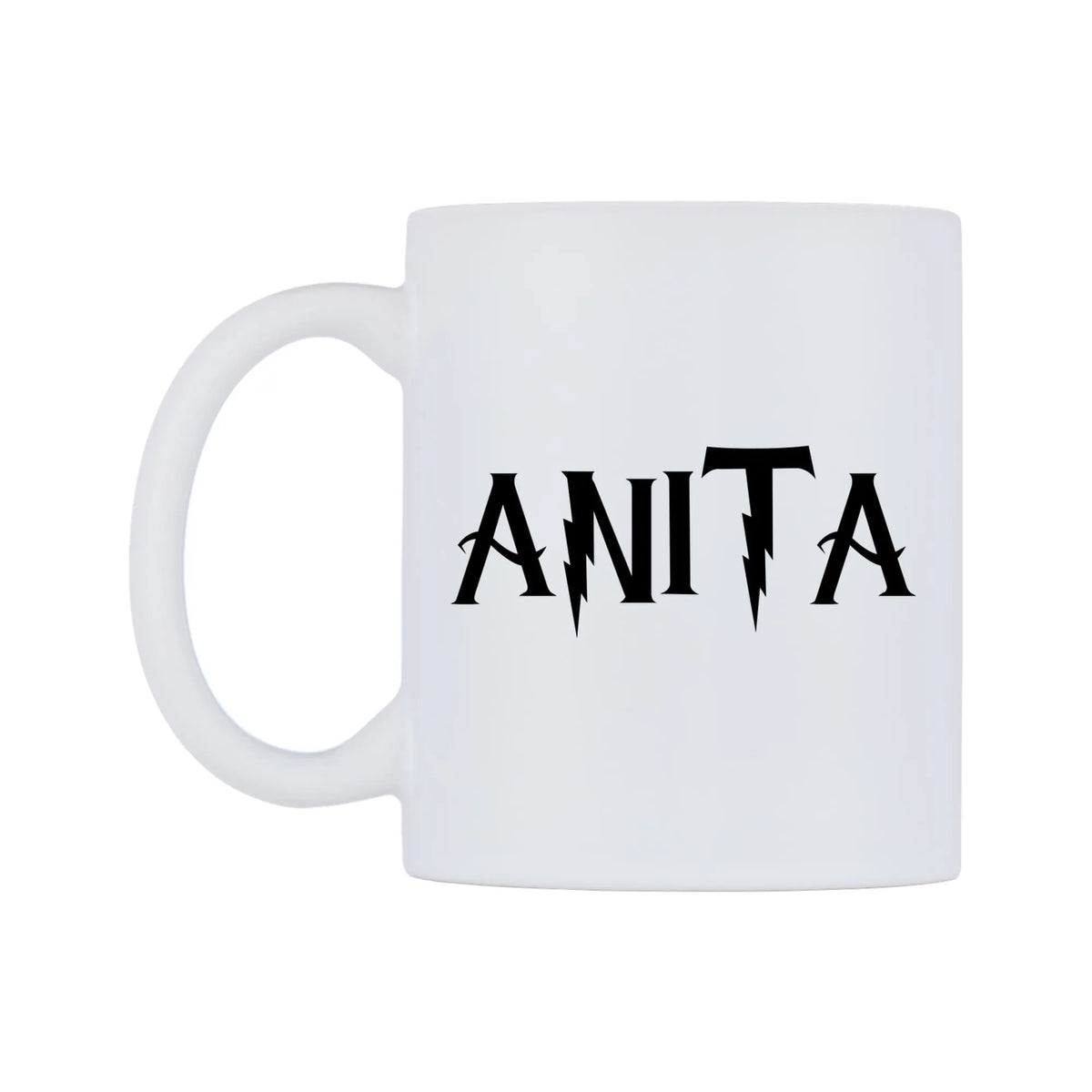 Anita - Wizard Themed Mug — white 11oz gloss mug, right side, on a white background