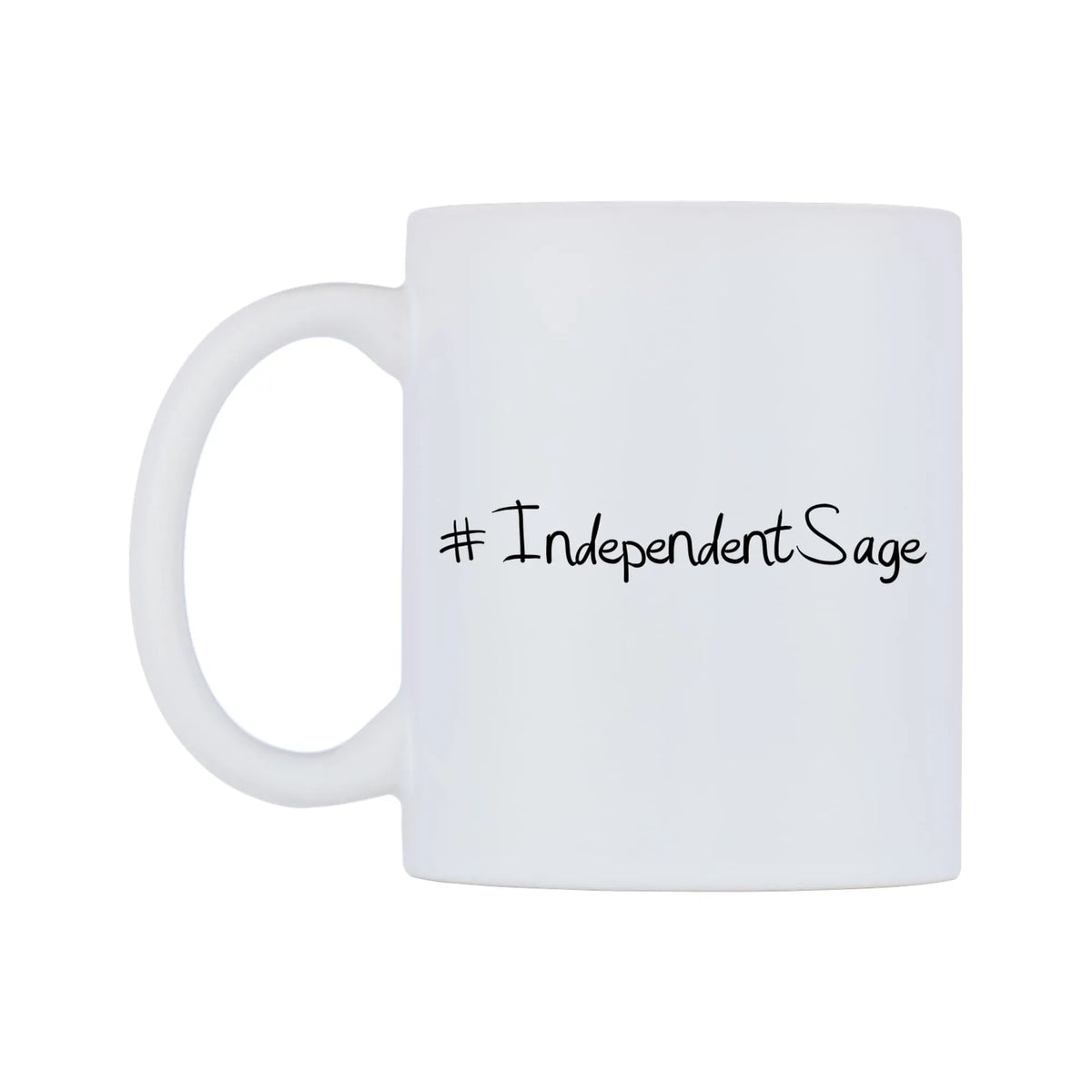 IndependentSage Mug — mug, right side, on a white background