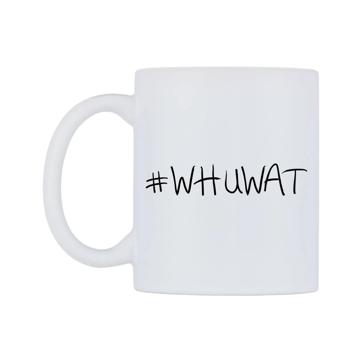 WHUWAT Mug — mug, right side, on a white background