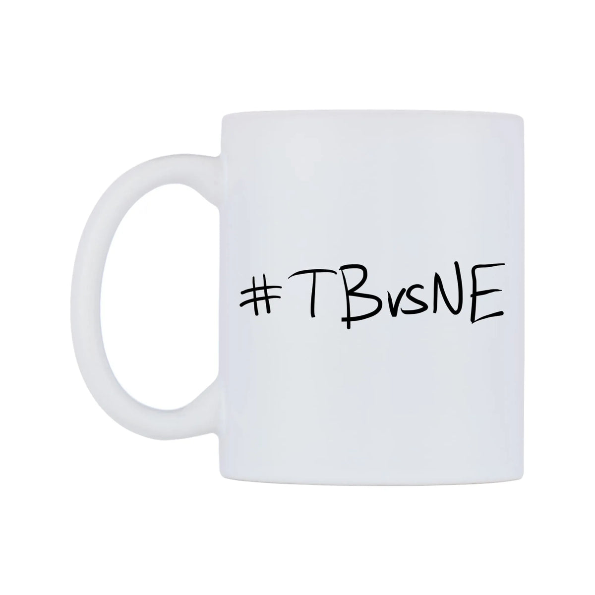 TBvsNE Mug — mug, right side, on a white background