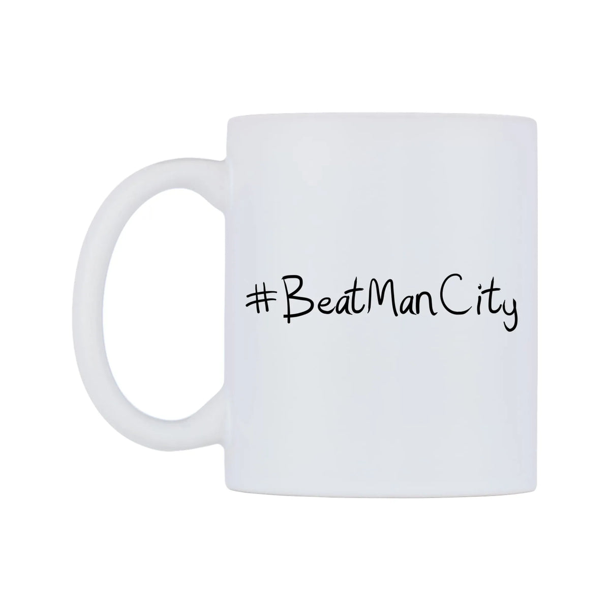 BeatManCity Mug — mug, right side, on a white background