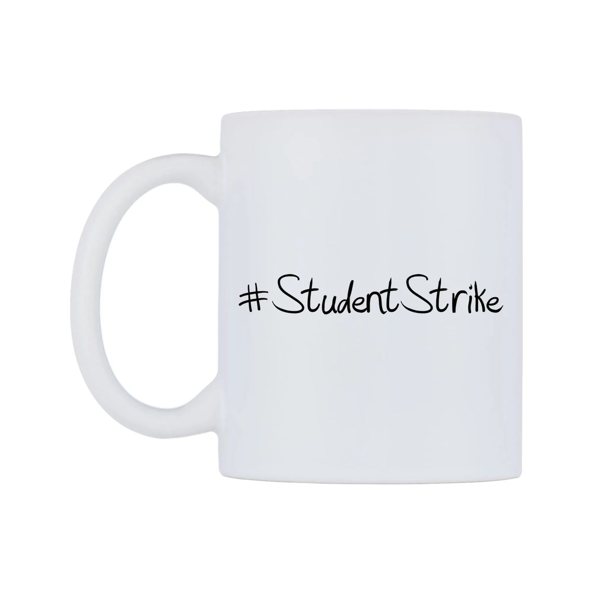StudentStrike Mug — mug, right side, on a white background