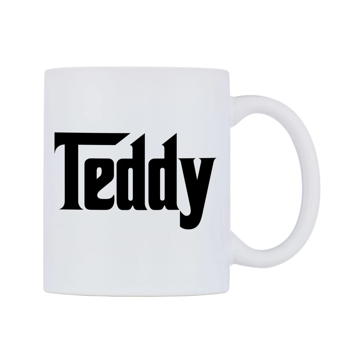 Teddy - Godfather Themed Mug — white 11oz gloss mug, left side, on a white background