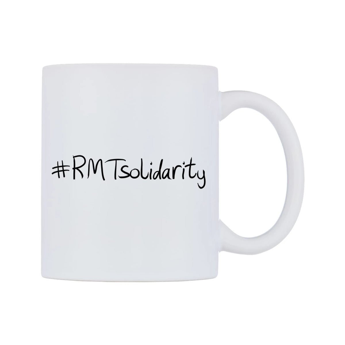 RMTsolidarity Mug — mug, left side, on a white background