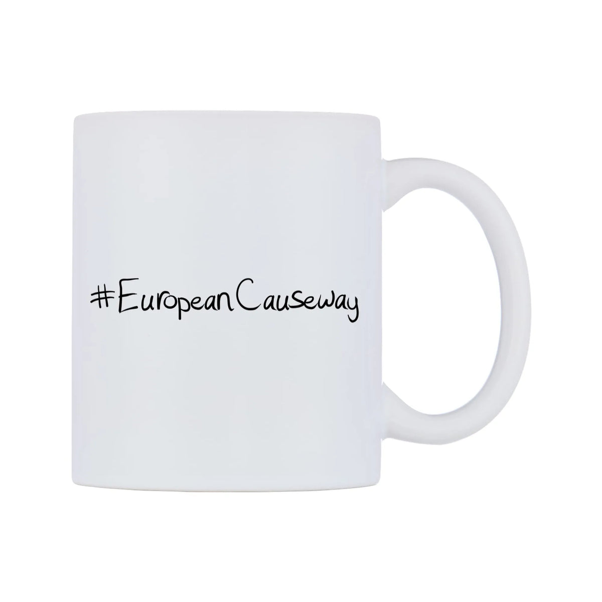 EuropeanCauseway Mug — mug, left side, on a white background