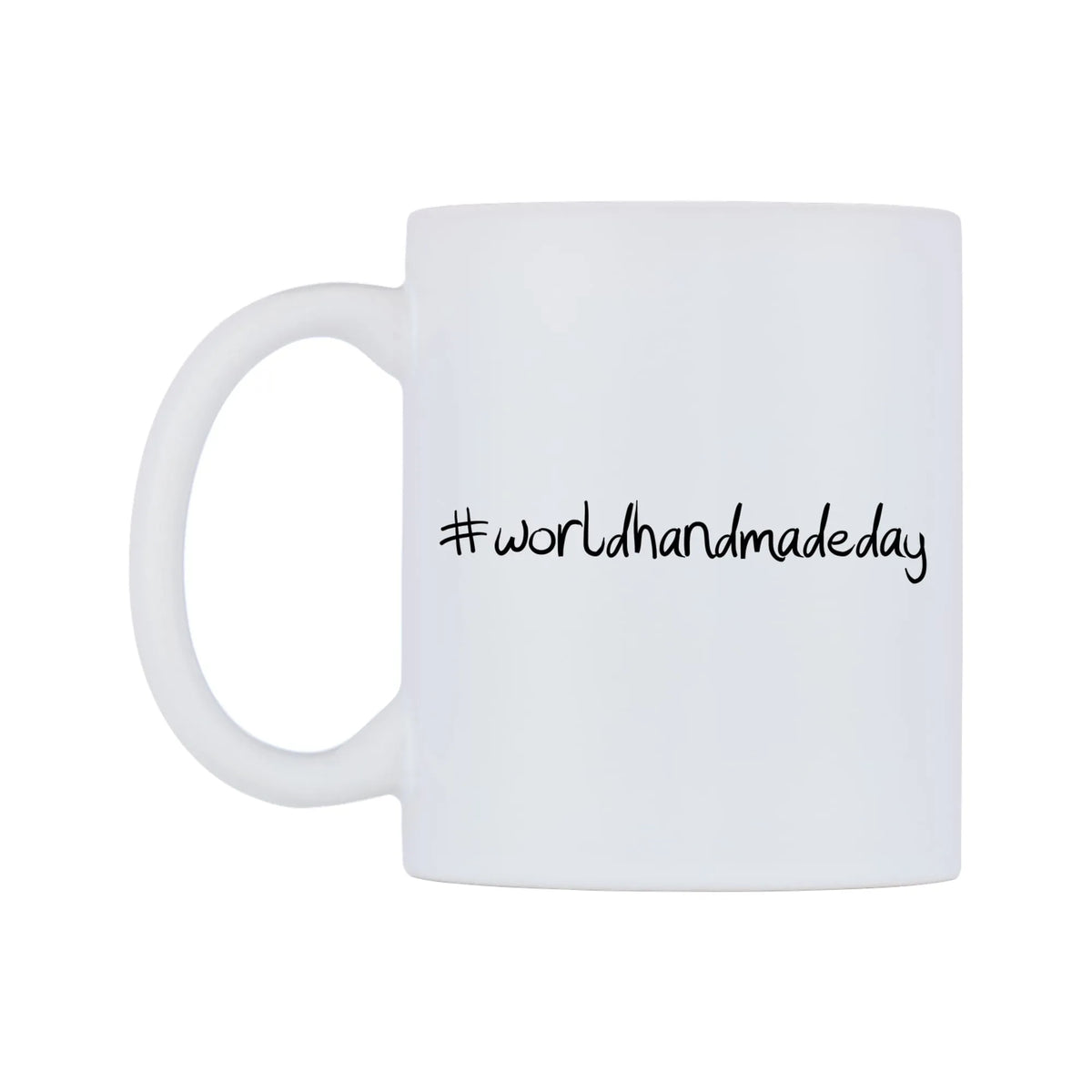 worldhandmadeday Mug — mug, right side, on a white background