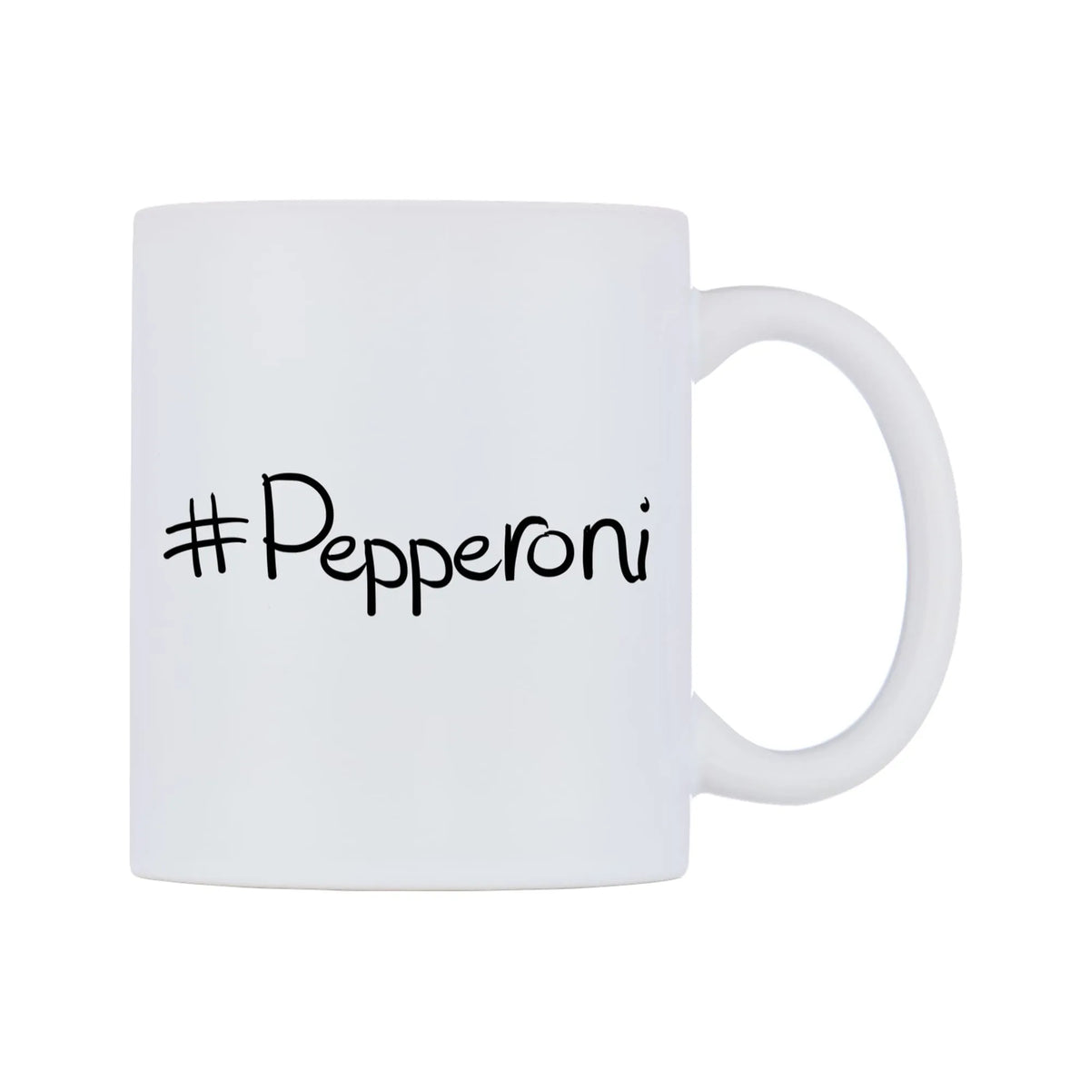 Pepperoni Mug — mug, left side, on a white background