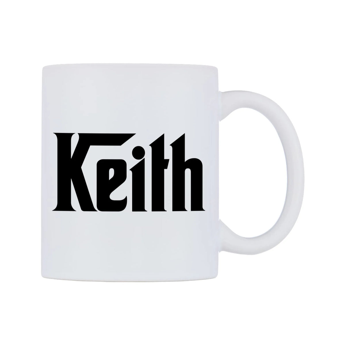 Keith - Godfather Themed Mug — white 11oz gloss mug, left side, on a white background