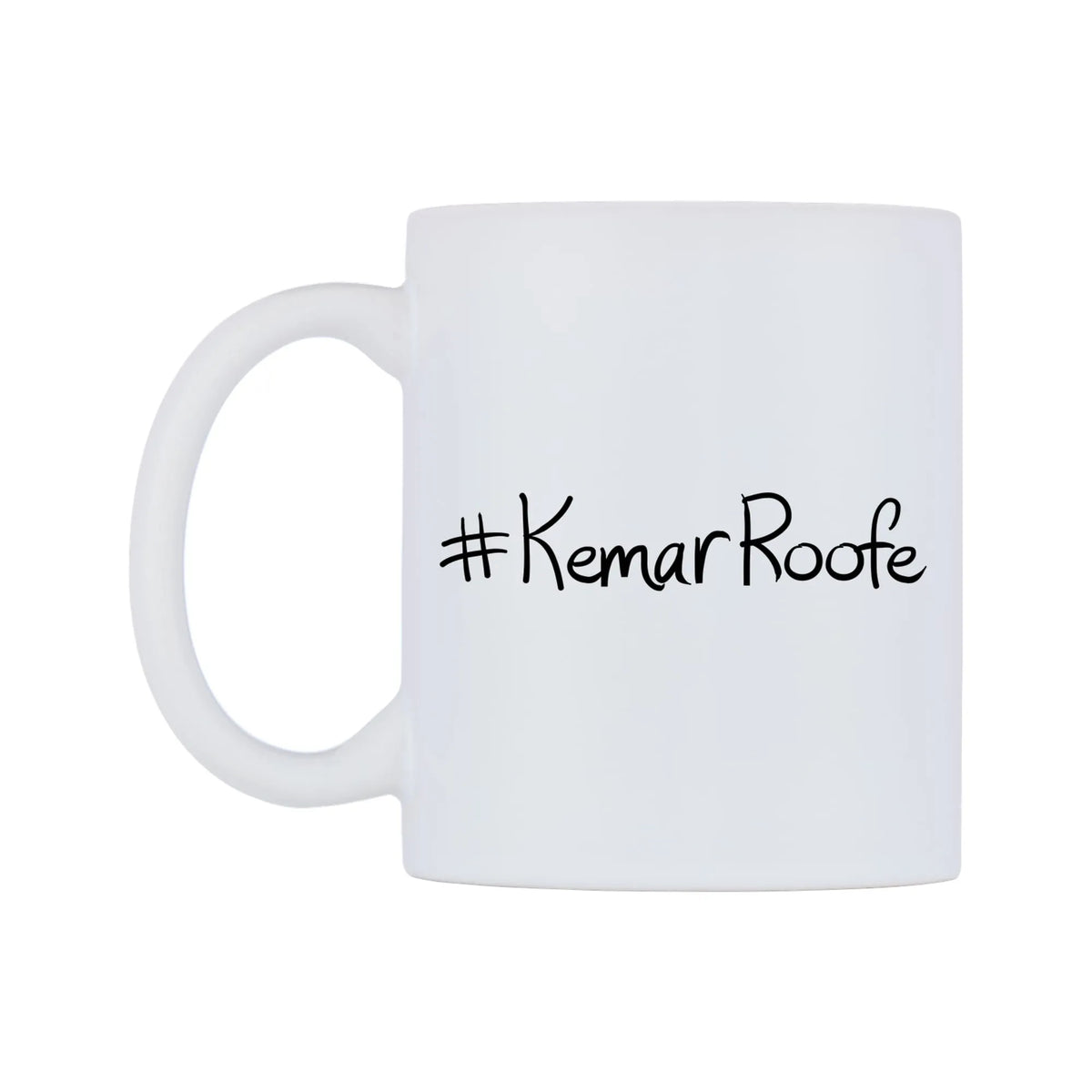 KemarRoofe Mug — mug, right side, on a white background