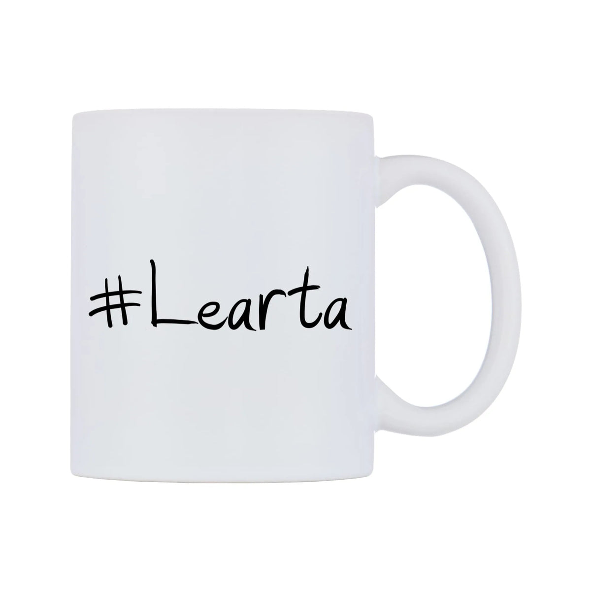 Learta Mug — mug, left side, on a white background