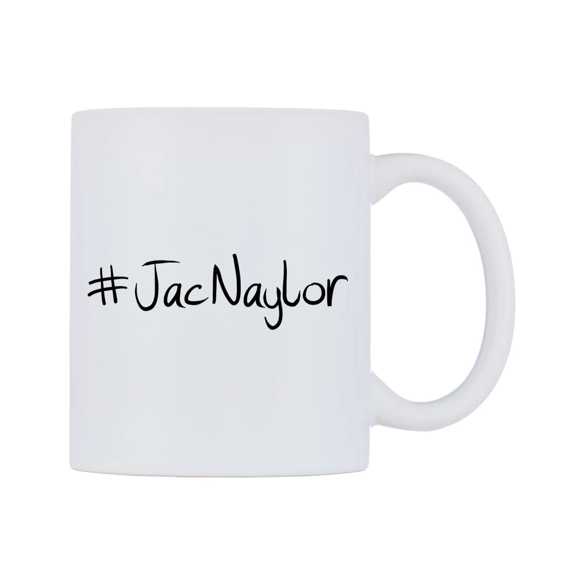 JacNaylor Mug — mug, left side, on a white background
