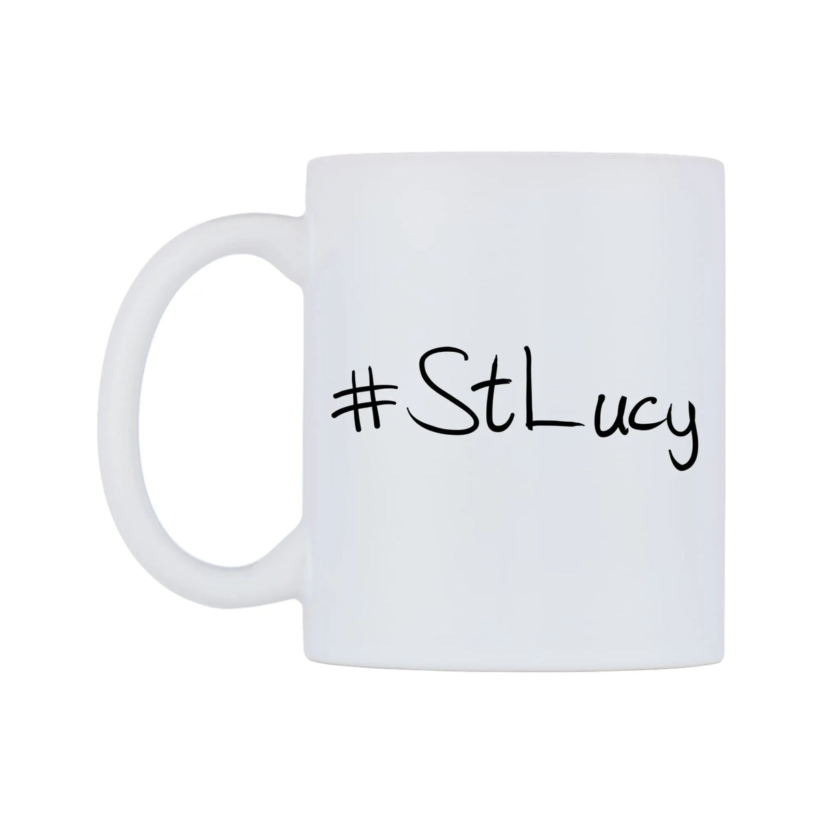 StLucy Mug — mug, right side, on a white background