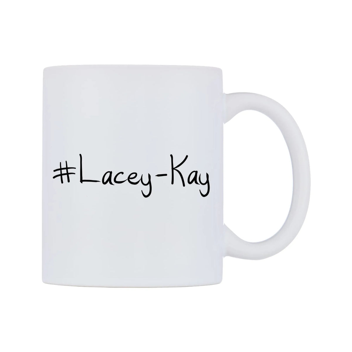 Lacey-Kay Mug — mug, left side, on a white background