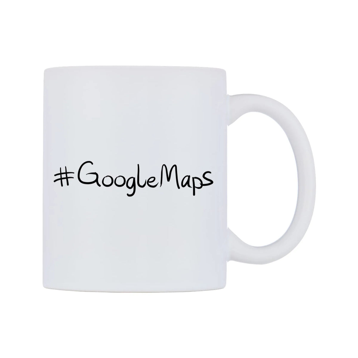 GoogleMaps Mug — mug, left side, on a white background