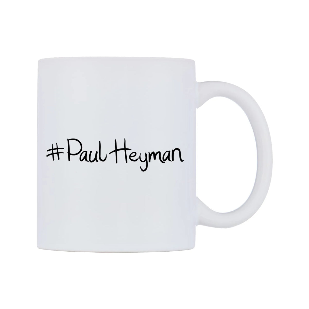 PaulHeyman Mug — mug, left side, on a white background