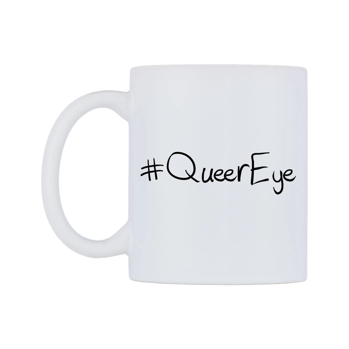 QueerEye Mug — mug, right side, on a white background