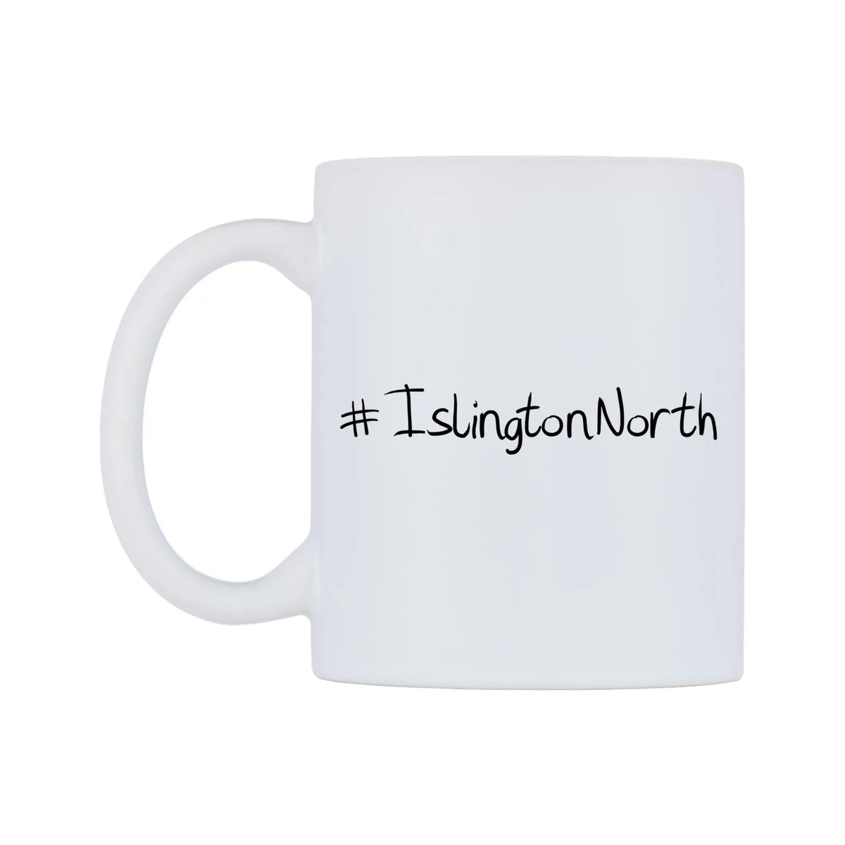 IslingtonNorth Mug — mug, right side, on a white background