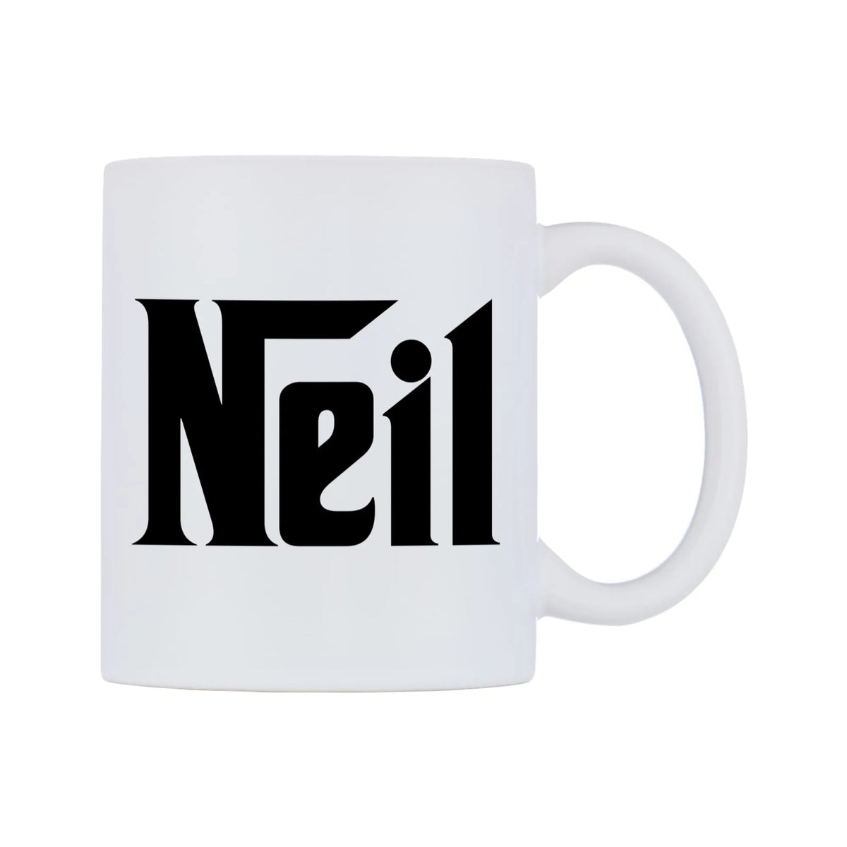Neil - Godfather Themed Mug — white 11oz gloss mug, left side, on a white background