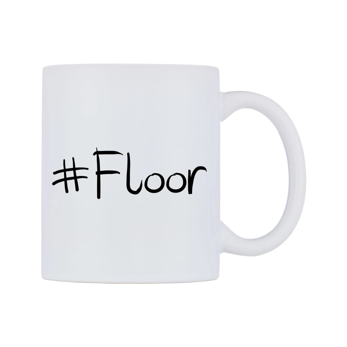 Floor Mug — mug, left side, on a white background