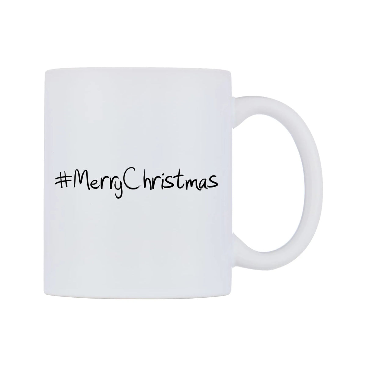 MerryChristmas Mug — mug, left side, on a white background