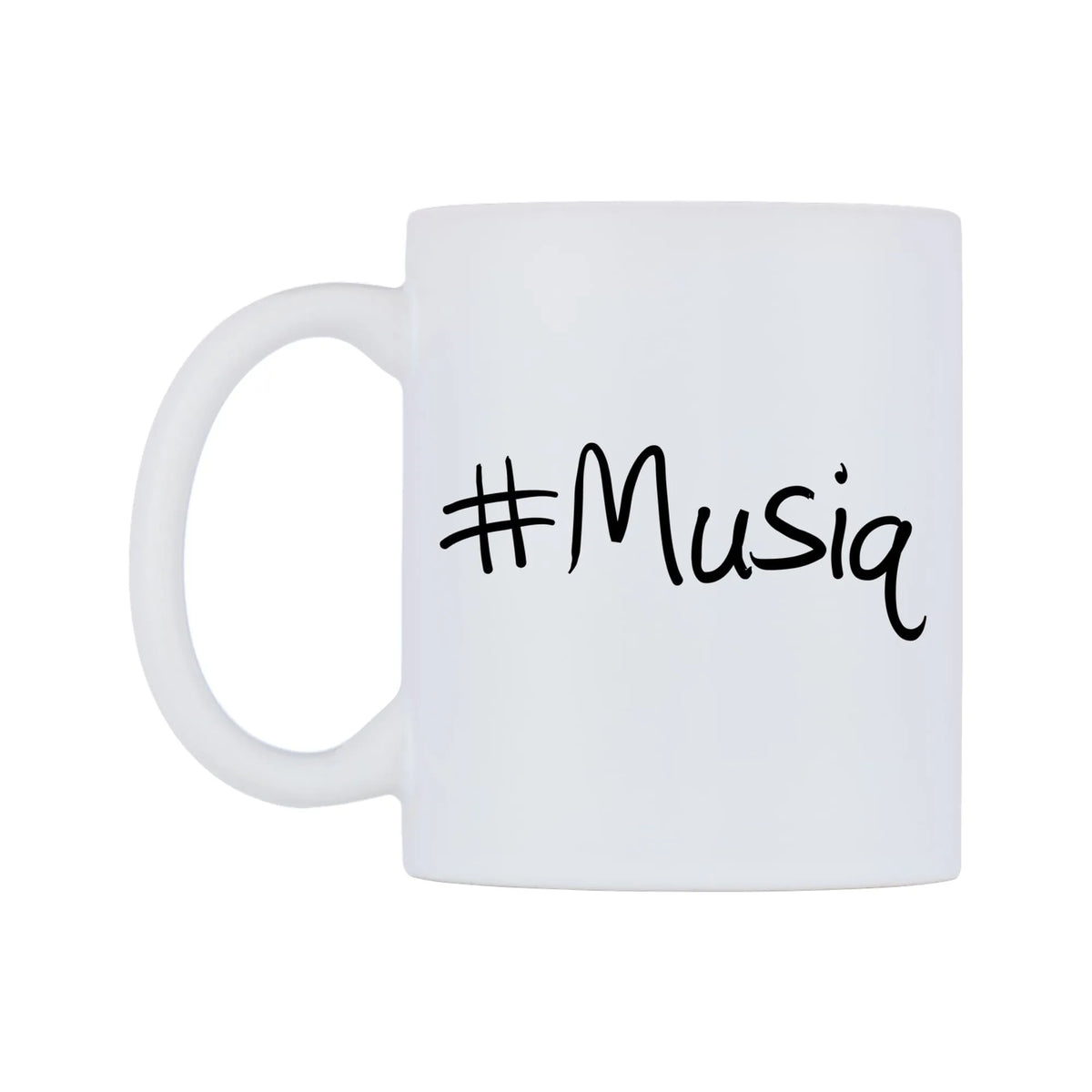 Musiq Mug — mug, right side, on a white background