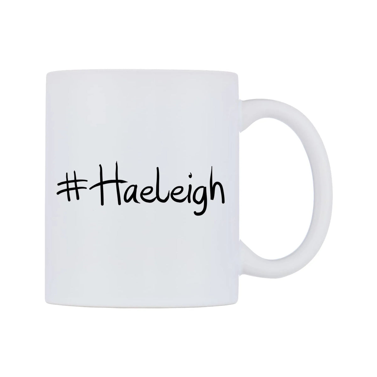 Haeleigh Mug — mug, left side, on a white background