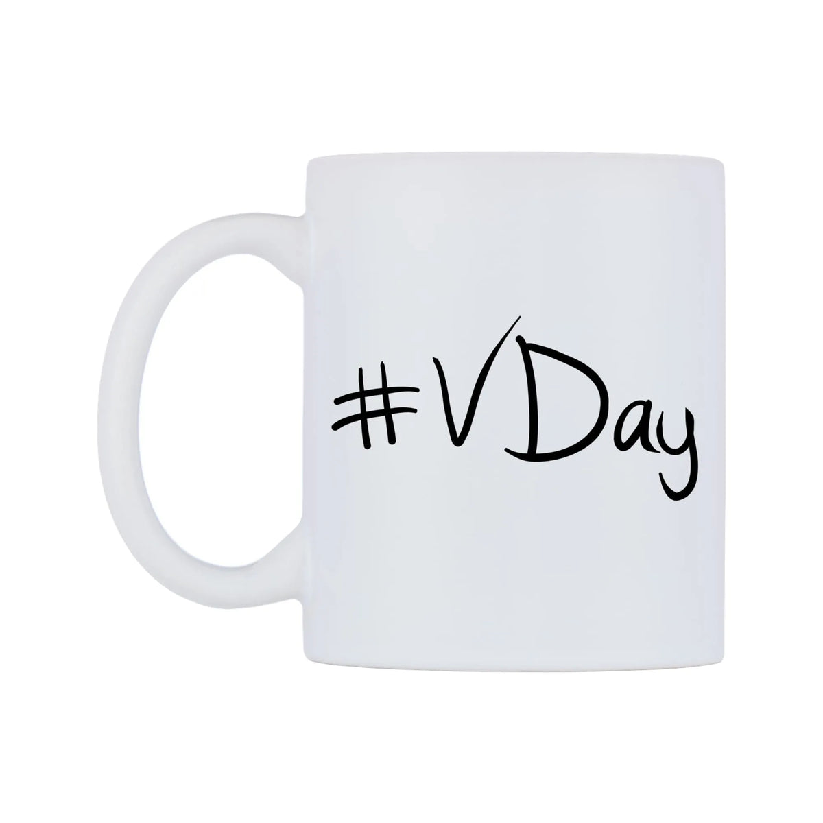 VDay Mug — mug, right side, on a white background