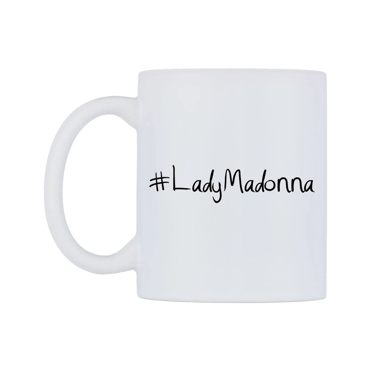 LadyMadonna Mug — mug, right side, on a white background