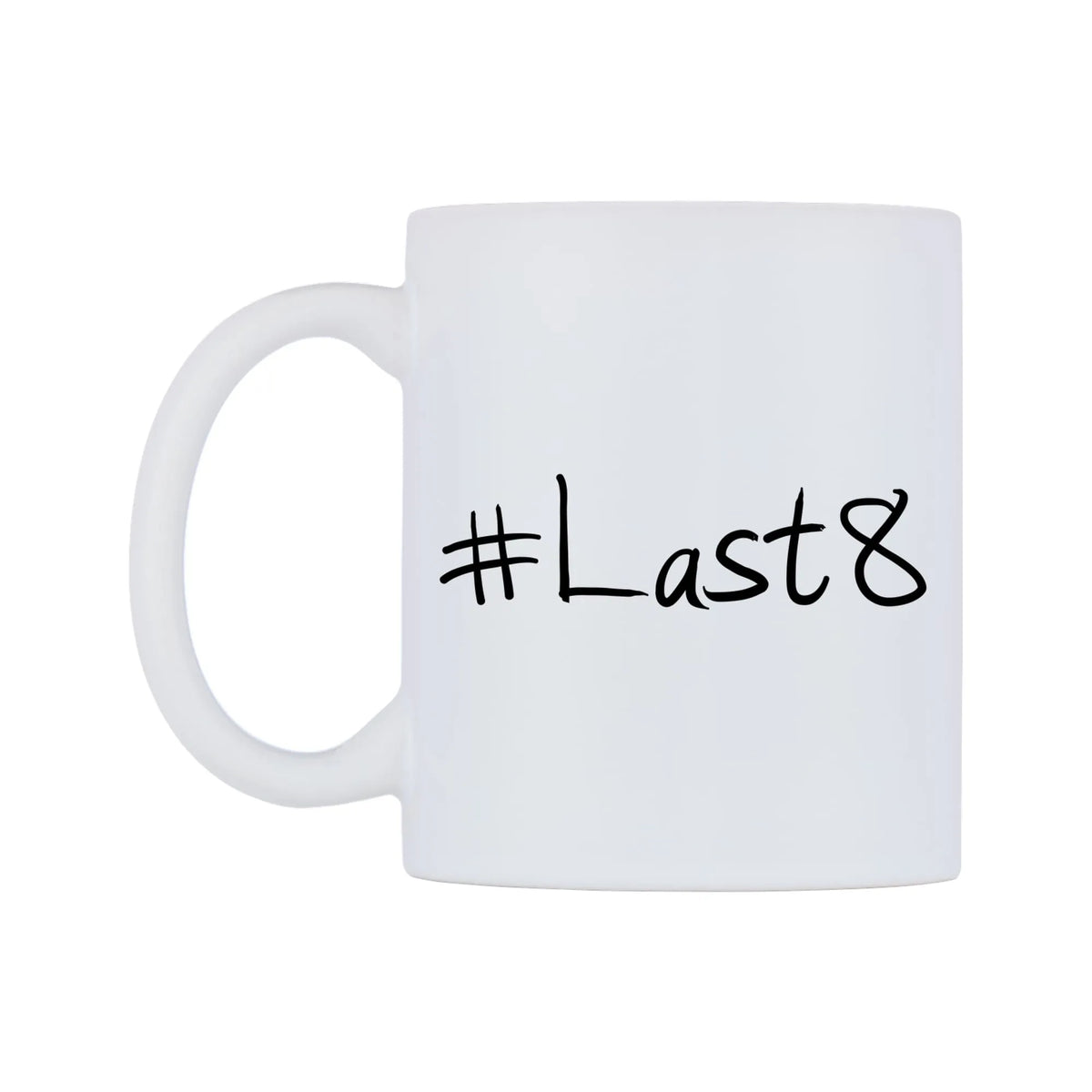 Last8 Mug — mug, right side, on a white background