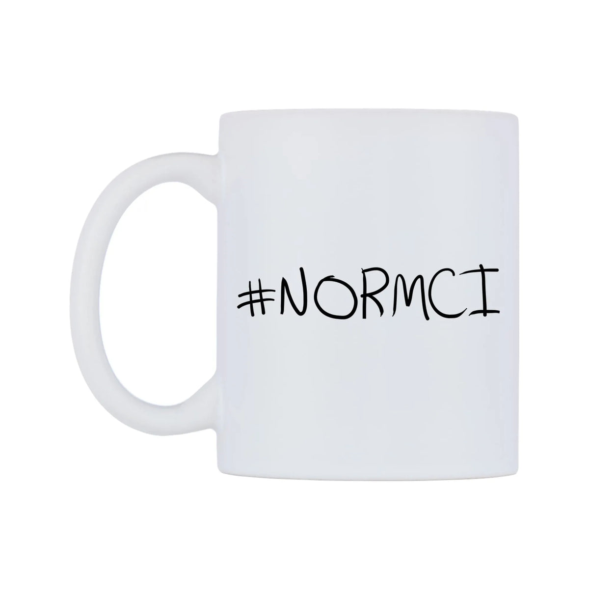 NORMCI Mug — mug, right side, on a white background