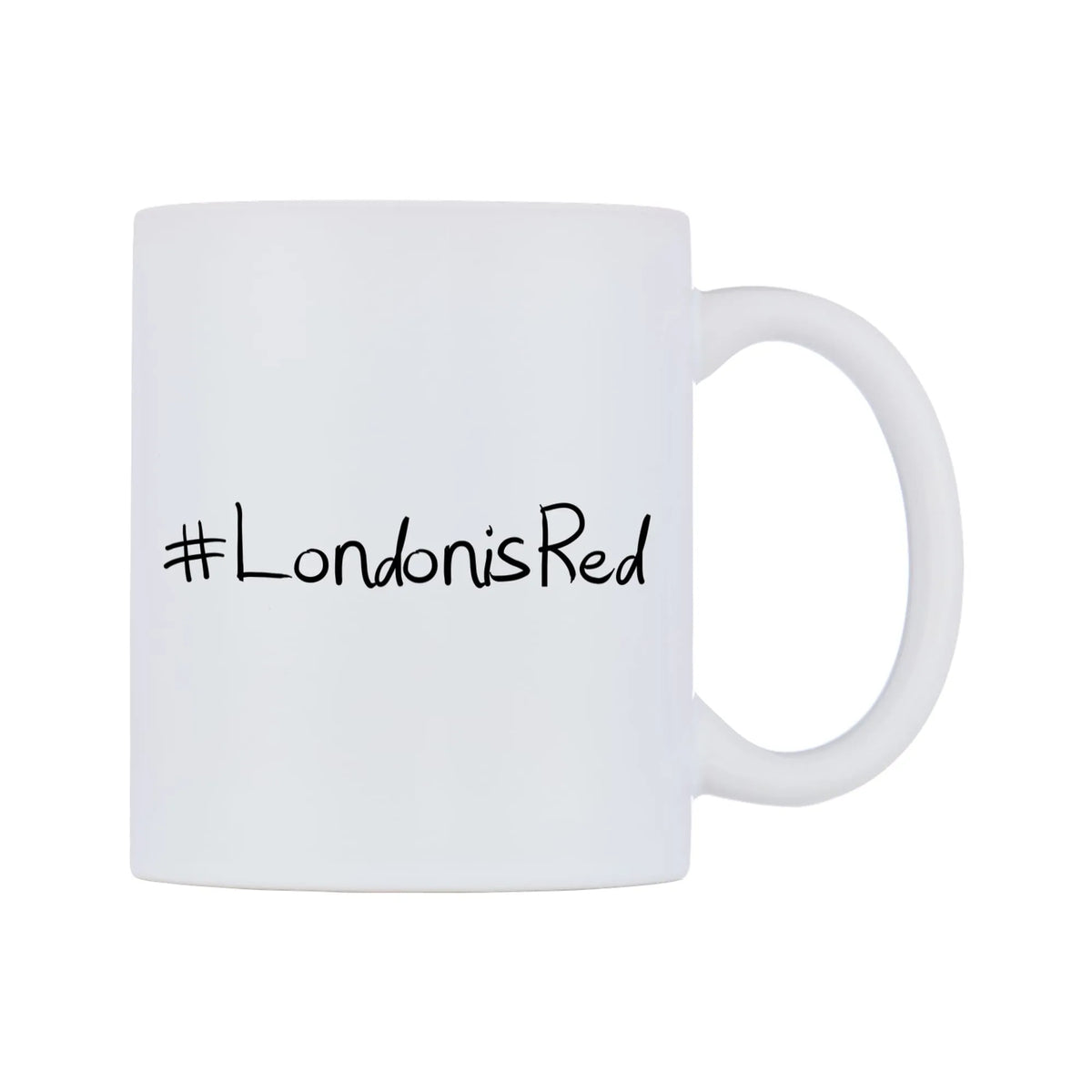 LondonisRed Mug — mug, left side, on a white background